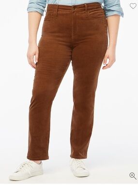 J. Crew Factory Women's Corduroy Full-Length Essential Straight Pant Preppy